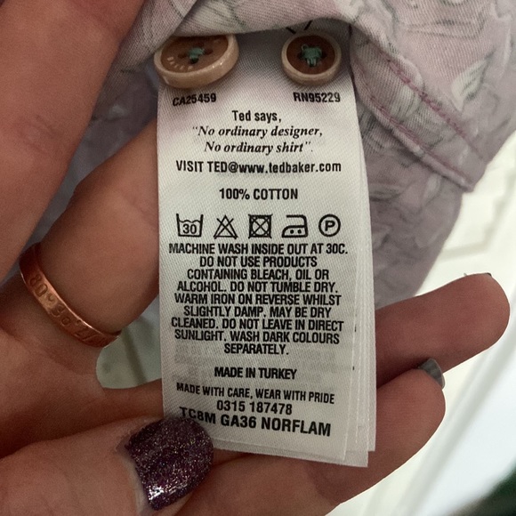 🦩Ted Baker Flamingo Button Up🦩 - Picture 12 of 13